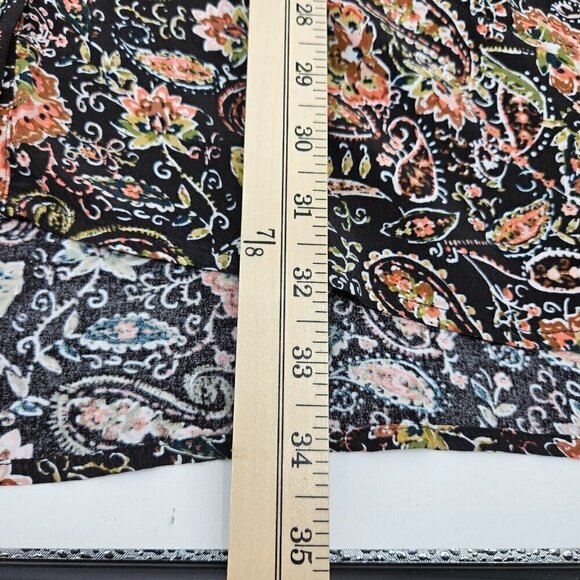 J. Jill Paisley Floral Button Front Tunic Top Multicolor Women’s M Boho Hippie - Picture 12 of 12